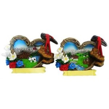 Magnet Sommer Herz Bergschuh 2fach